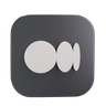 medium logo 3d logo