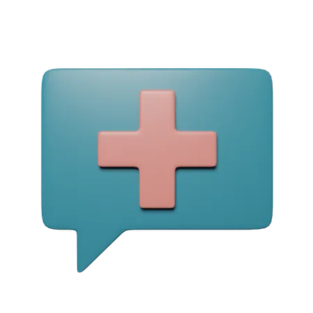 Free Medizinischer Chat  3D Illustration