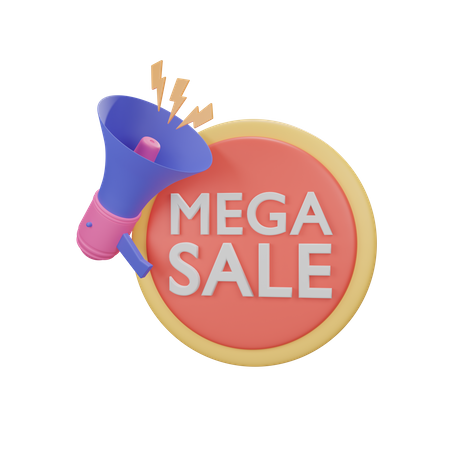 Free Mega Sale  3D Icon