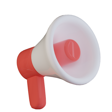 Free Megaphone  3D Icon