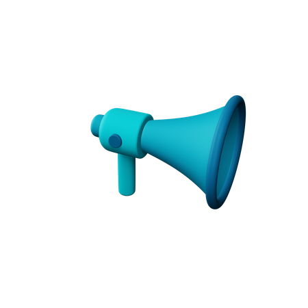 Free Megaphone  3D Illustration