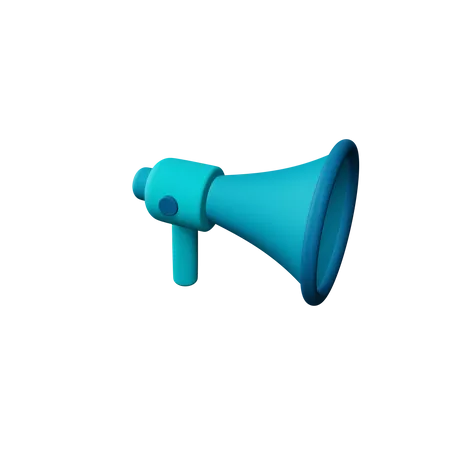 Free Megaphone  3D Illustration