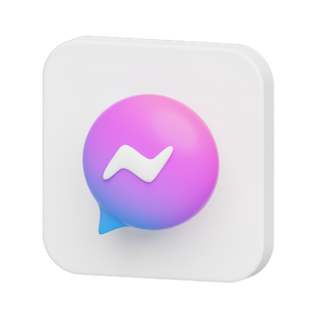 Free Facebook Messenger  3D Icon