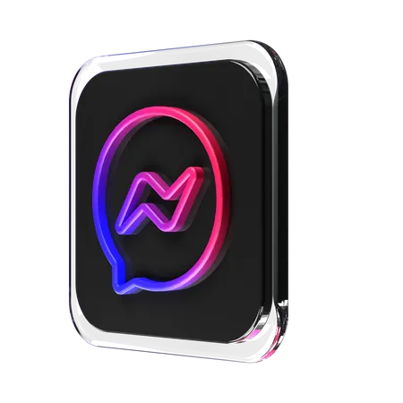 Free Messenger  3D Logo