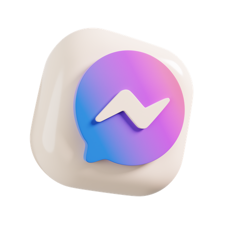 Free Messenger  3D Logo