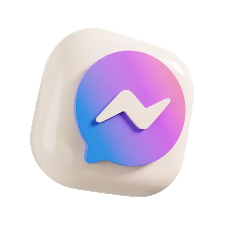 Free Messenger  3D Logo