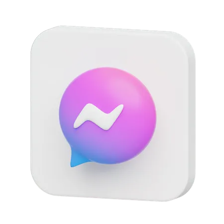 Free Facebook Messenger  3D Logo