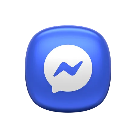 Free Messenger Social Media 3 D Icon Render 3D Icon