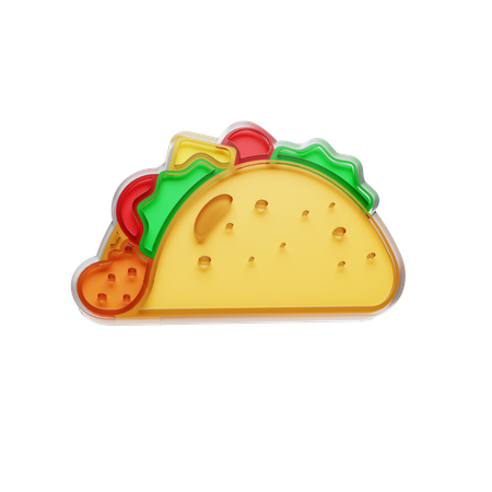 Free Mexican Taco  3D Icon
