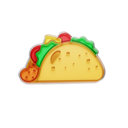 Free Mexican Taco  3D Illustration