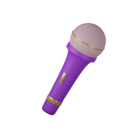 Free Mic  3D Illustration