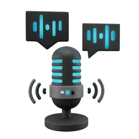 Free Microfone  3D Icon