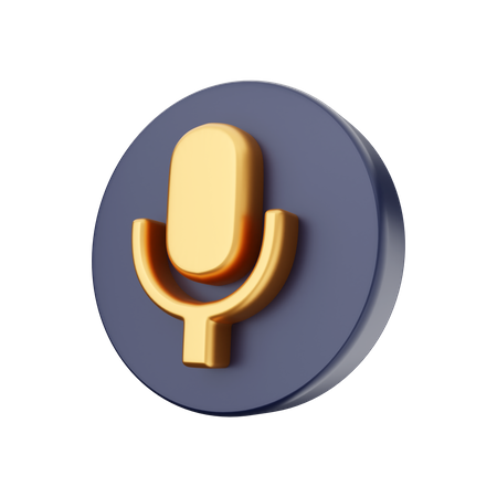 Free Micrófono  3D Icon