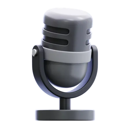 Free Microphone  3D Icon