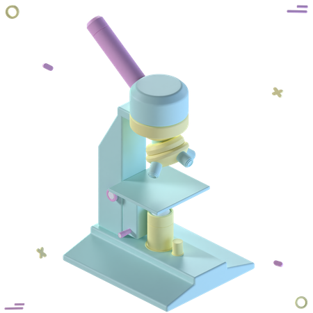 Free Microscope  3D Icon