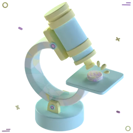 Free Microscope  3D Icon