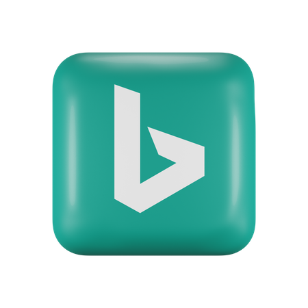 Free Microsoft Bing  3D Logo