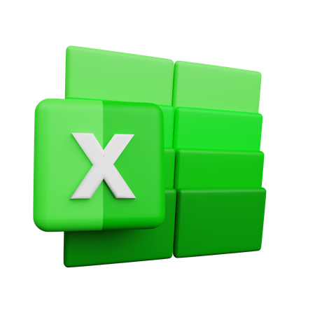 Free Microsoft Exel  3D Icon