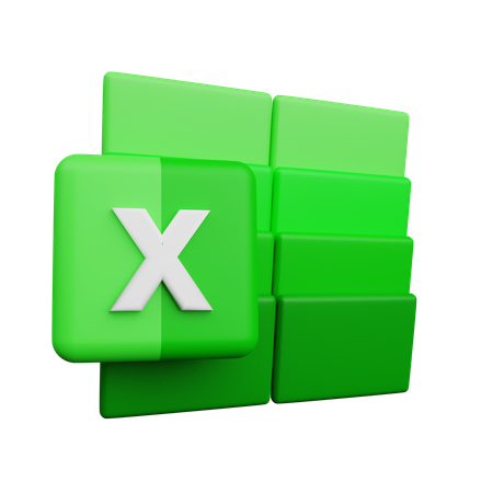 Free Microsoft Exel  3D Icon