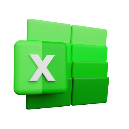 Free Microsoft Exel  3D Icon