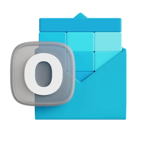 Free Microsoft Outlook  3D Icon
