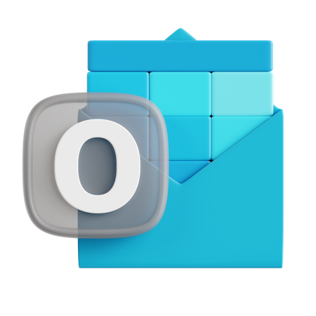 Free Microsoft Outlook  3D Icon