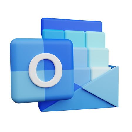 Free Microsoft Outlook  3D Icon