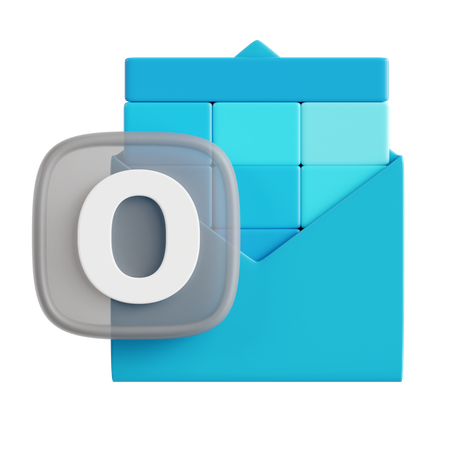 Free Microsoft Outlook  3D Icon