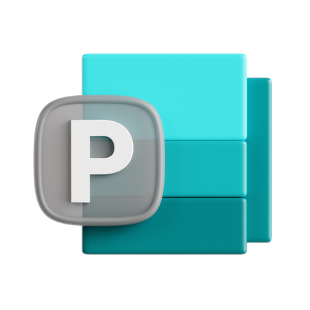 Free Microsoft Publisher  3D Icon