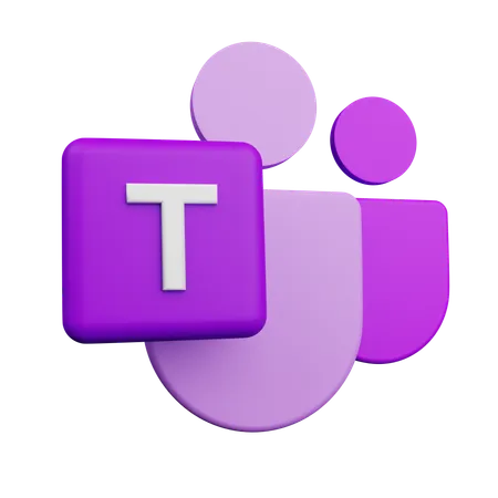 Free Microsoft Team  3D Icon