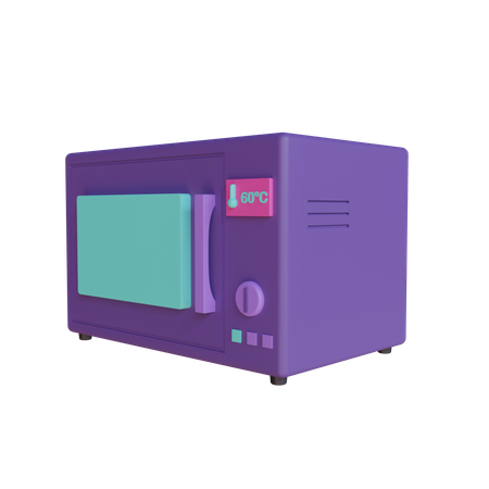Free Microwave Oven  3D Icon