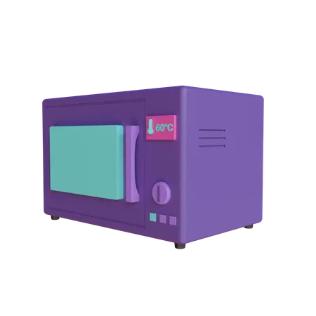 Free 3 D Microwave Oven Object 3D Illustration