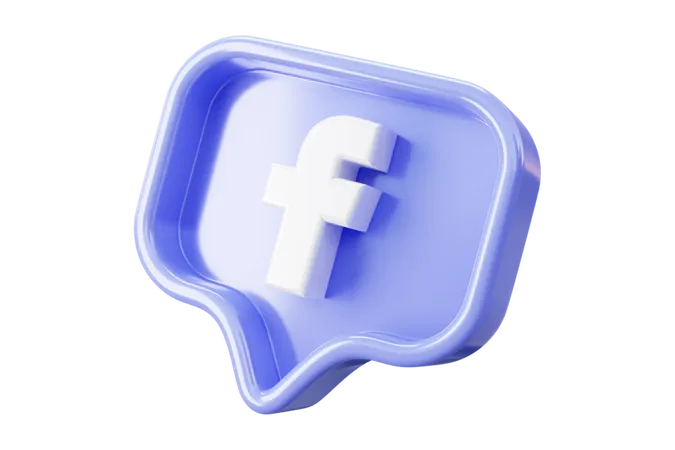 Free Redes sociais facebook  3D Icon