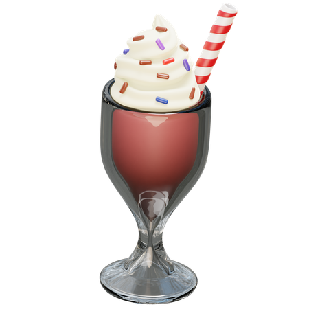 Free Milkshake  3D Icon