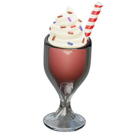 Free Milkshake  3D Icon