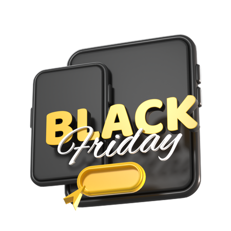 Free Mobile And Tablet For Black Friday  3D Icon