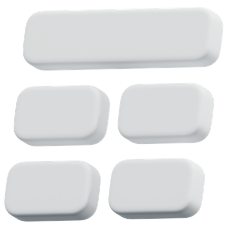 Free Modular Rounded Layout  3D Icon