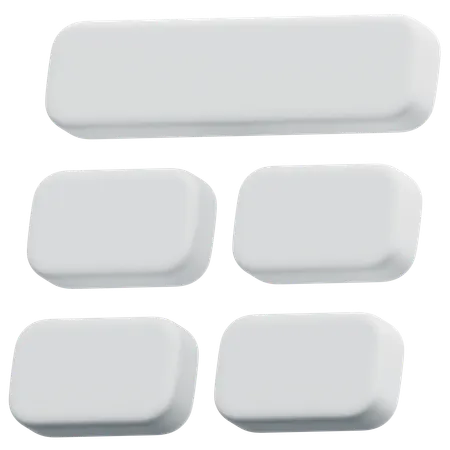 Free Modular Rounded Layout  3D Icon
