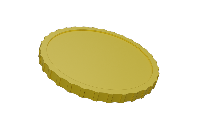 Free Moeda  3D Icon