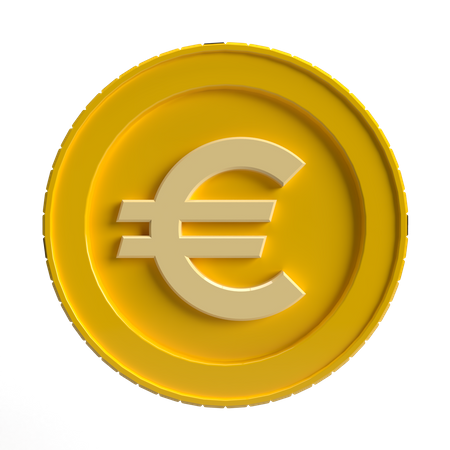 Free Moeda de euro  3D Icon