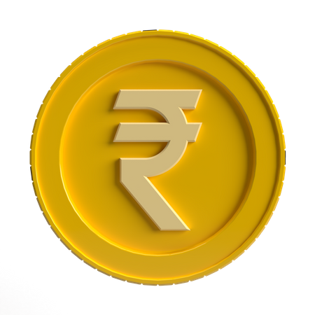 Free Moeda de rupia  3D Icon