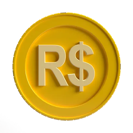 Free Moeda real brasileira  3D Icon