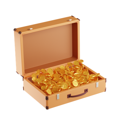 Free Money Chest  3D Icon