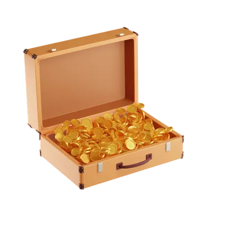 Free Money Chest  3D Icon
