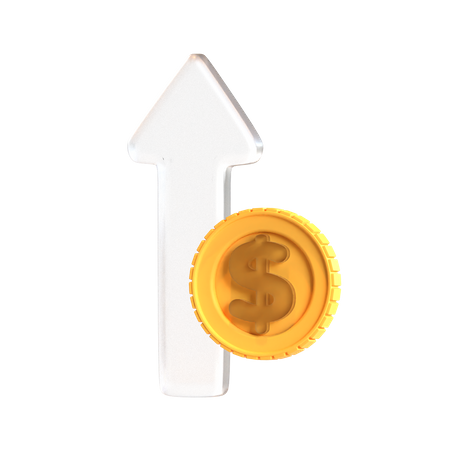 Free Money Growth 3D Icon