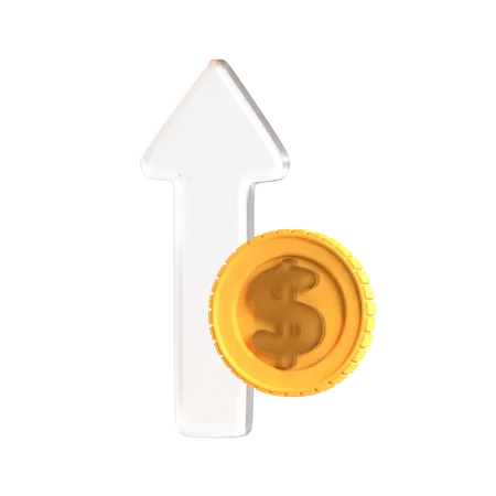 Free Money Growth 3D Icon