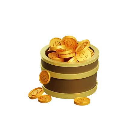 Free Money Treasure  3D Icon