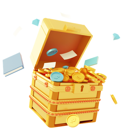 Free Money Treasure  3D Icon