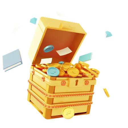 Free Money Treasure  3D Icon