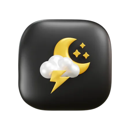 Free Moon Light Weather  3D Icon